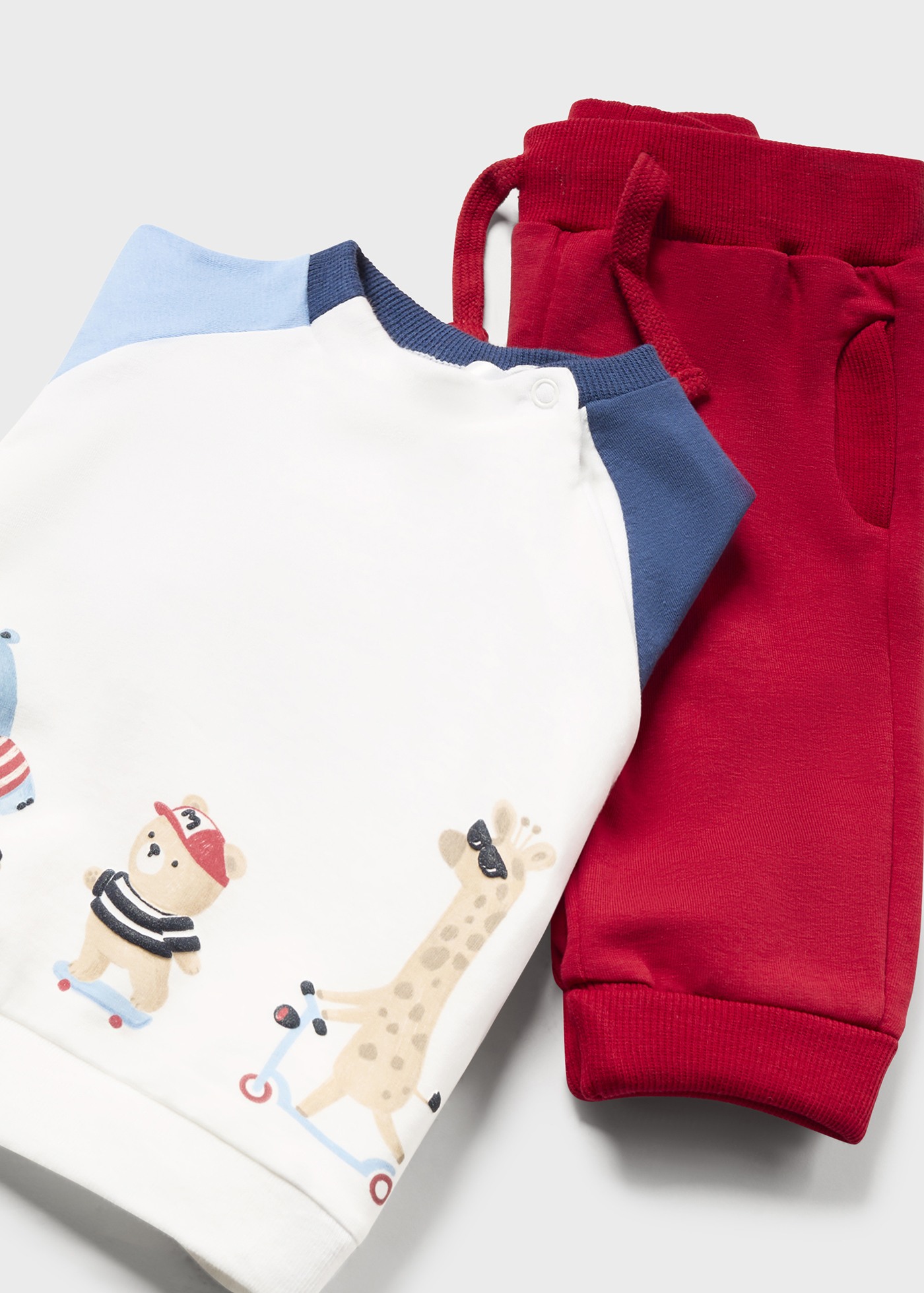 Conjunto de moletom Better Cotton de 4 peças para recém-nascidos, Mate