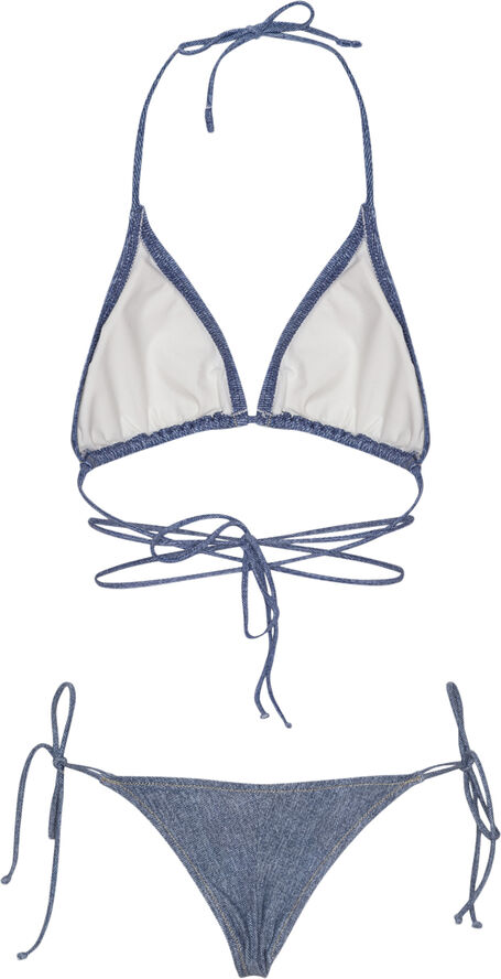 ROTATE Birger Christensen SOFT WRAP BIKINI Quiet harbor comb.