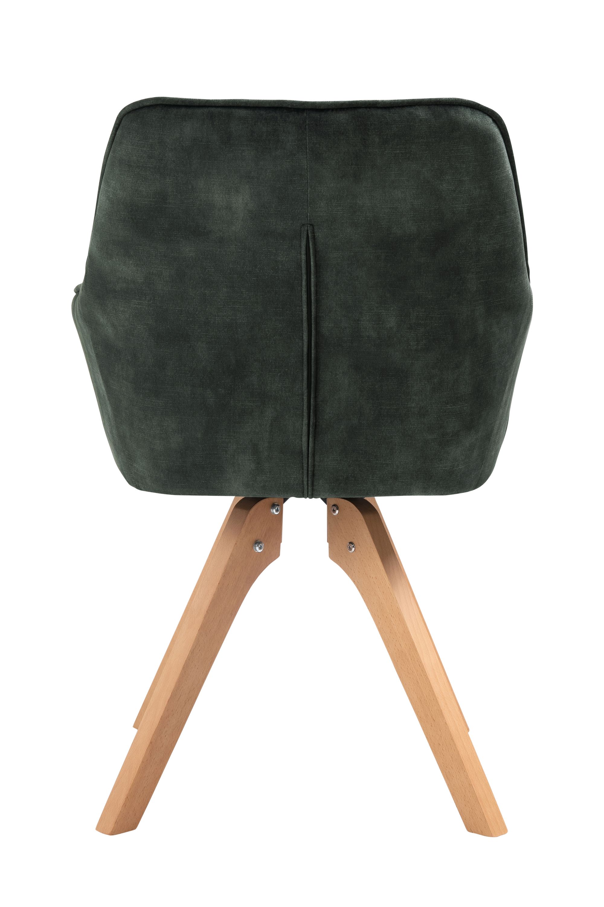 Armlehnstuhl Vintage Samtvelours grün Esszimmerstuhl Wohnzimmer Polster Stuhl
