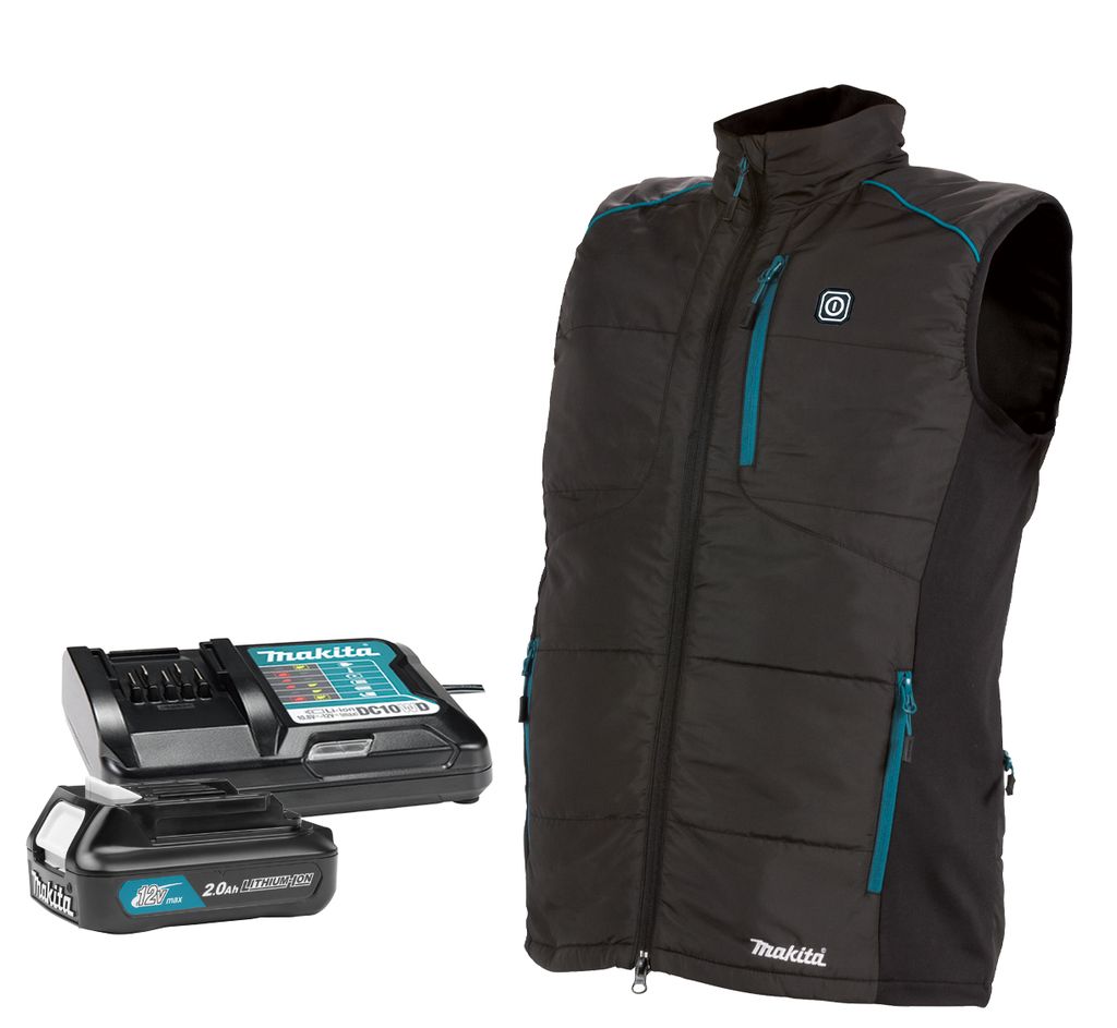 Makita CV102DA12XLNL1 12V Li-ion accu verwarmd vest set (1x2.0Ah) Maat 2XL