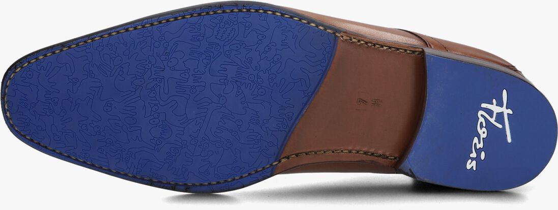 cognac floris van bommel nette schoenen sfm-50033