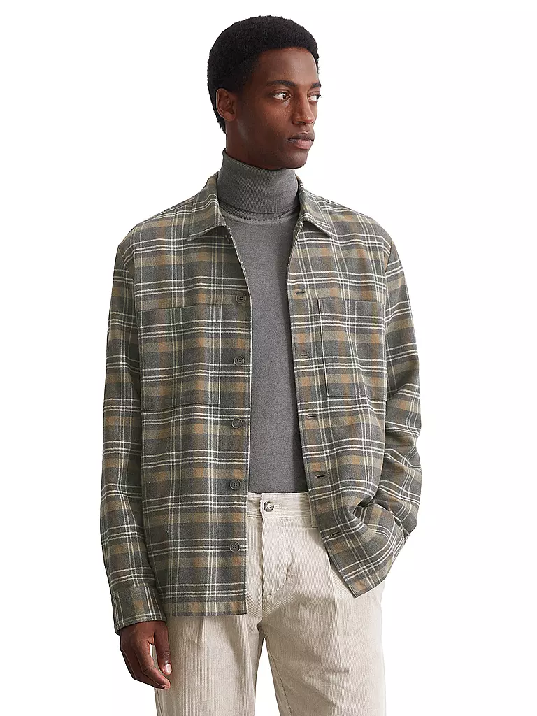 MARC O'POLO Overshirt grau