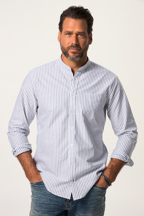 Oxfordhemd, Langarm, Stehkragen, Modern Fit, bis 8 XL