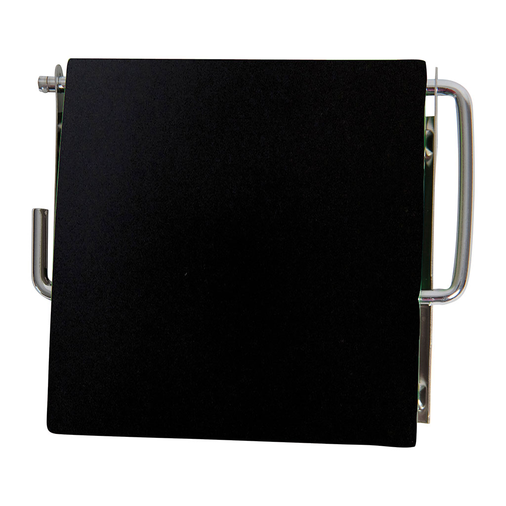 Dérouleur papier toilette noir mat 11.5x13.5x2.5cm