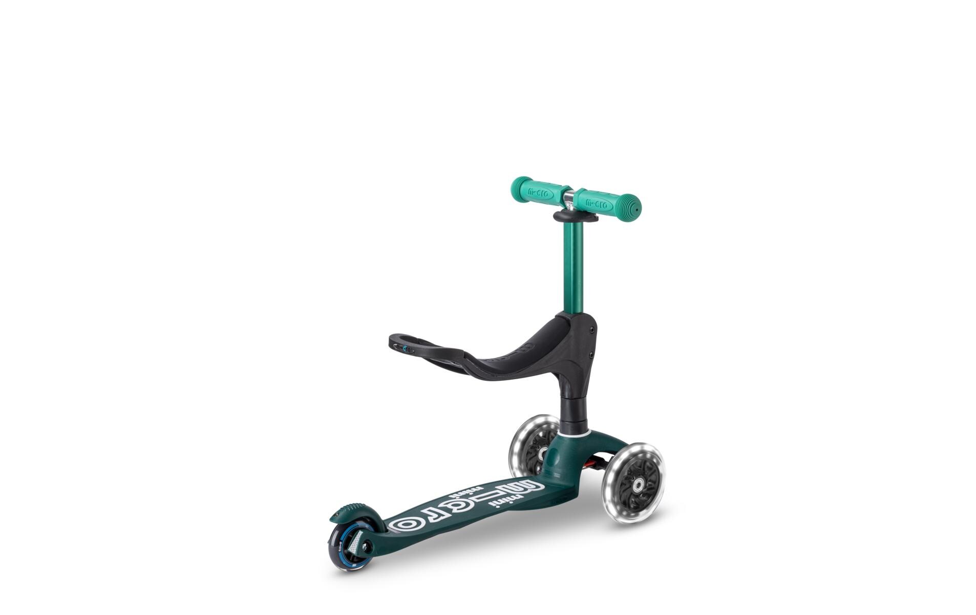 Kickboard Mini Micro 3in1 Deluxe Eco Grün<br>Kids Scooter aus recycelten Fischernetzen
