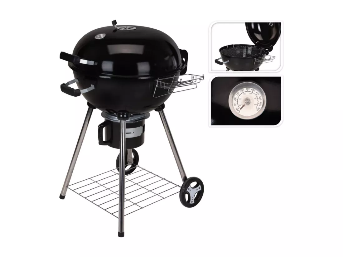 Barbecue sous forme de bouilloire 68 x 57 x 99 cm