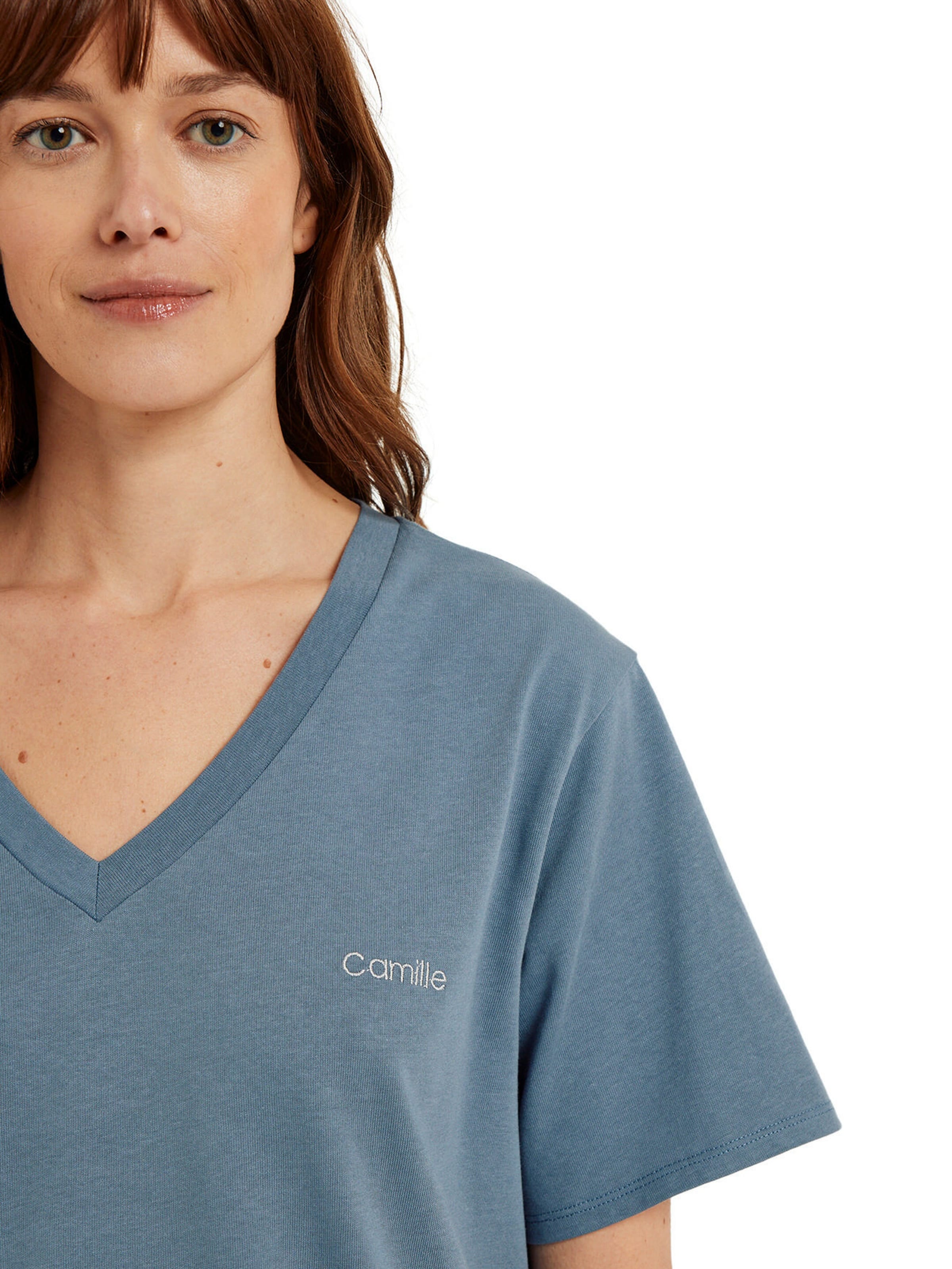 Vertbaudet 2-teiliges Homewear-Set für die Schwangerschaft schieferblau