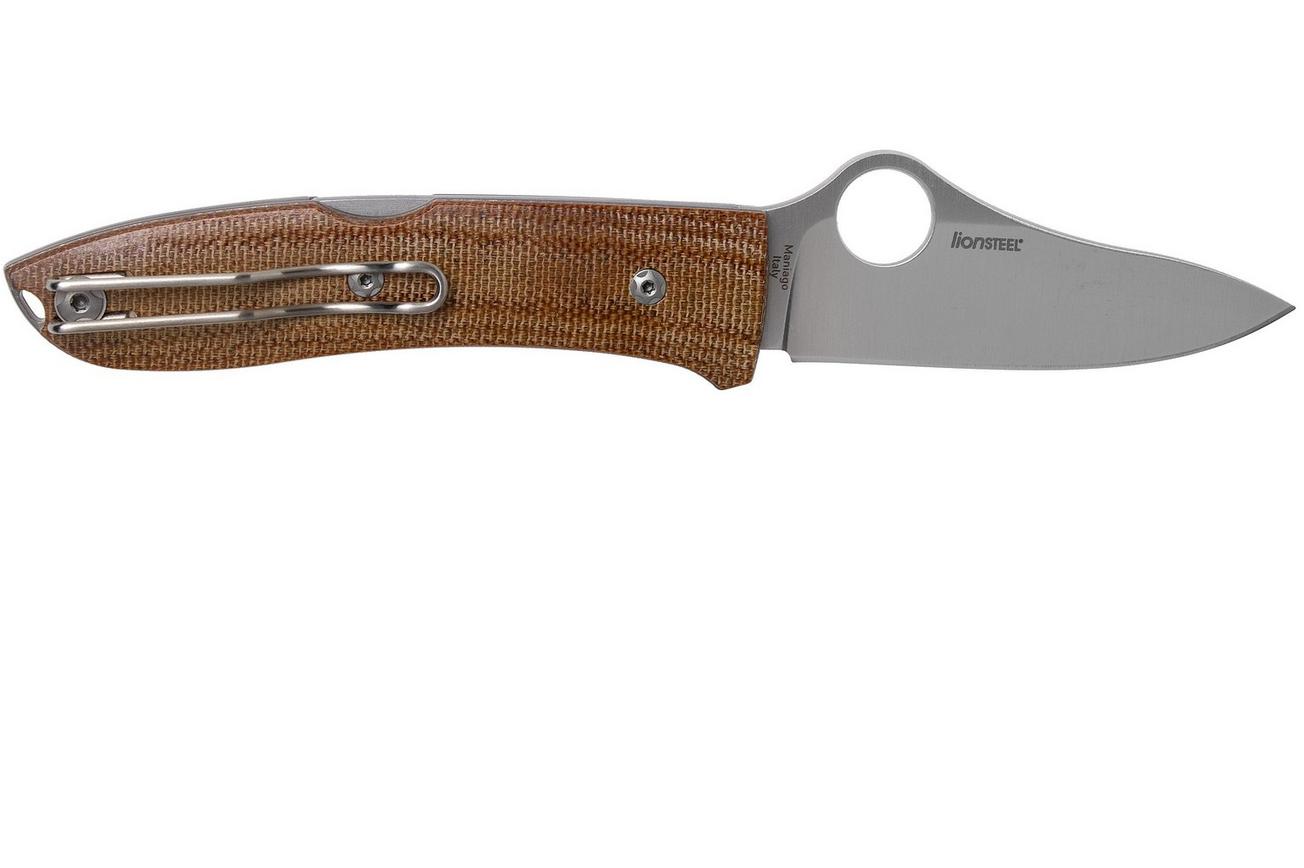 Spyderco SpyOpera C255CMP Brown Canvas Micarta zakmes