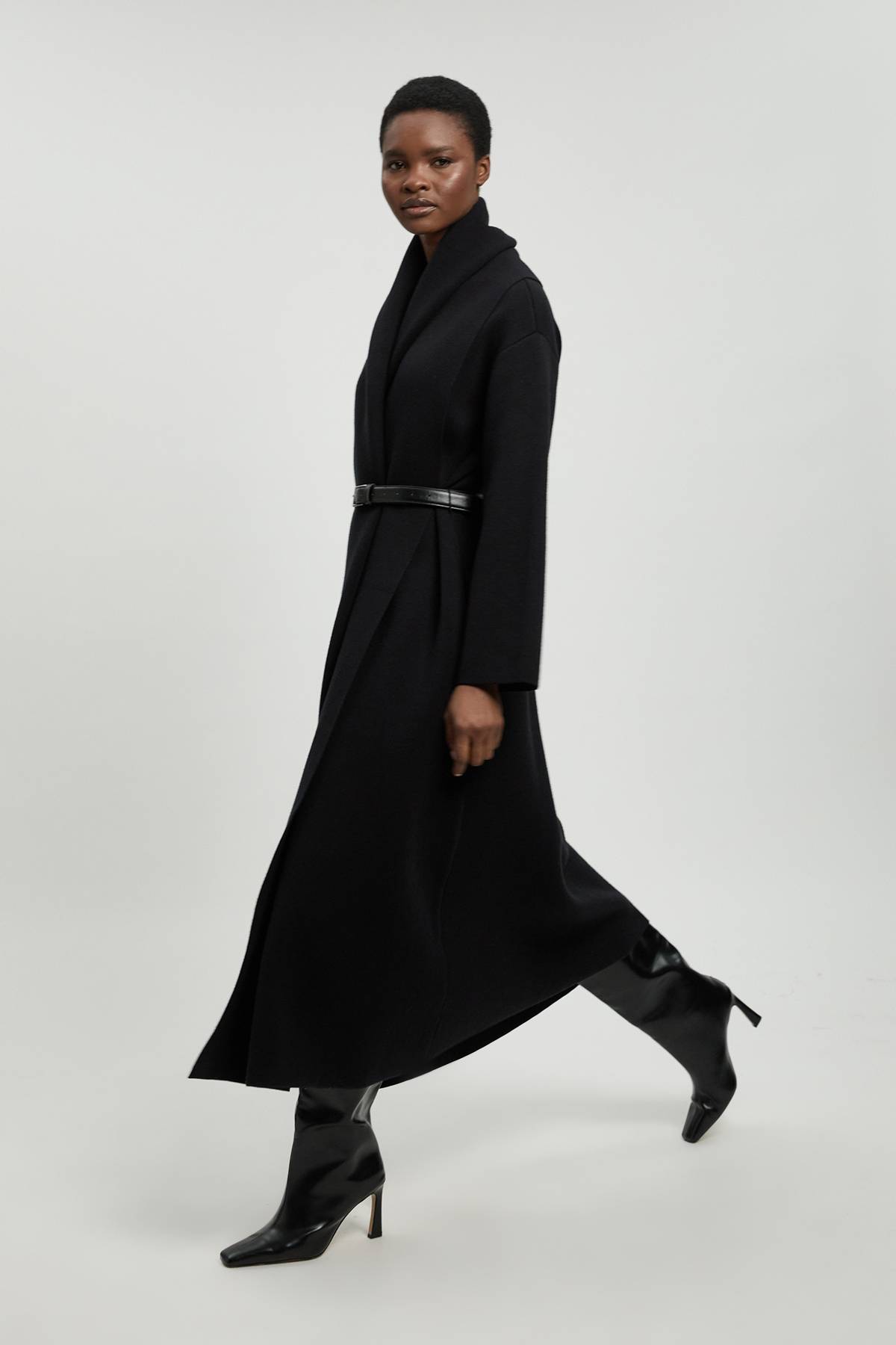 KarenMillen Cardigan Long Ceinturé En Maille Oversize