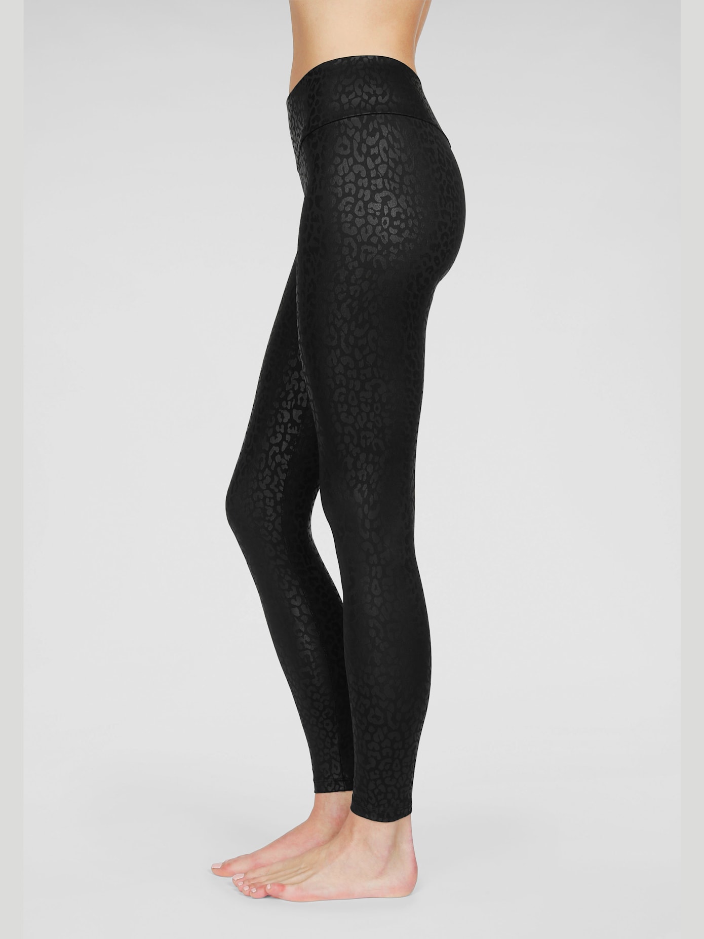 Legging avec imprimé animal légèrement brillant