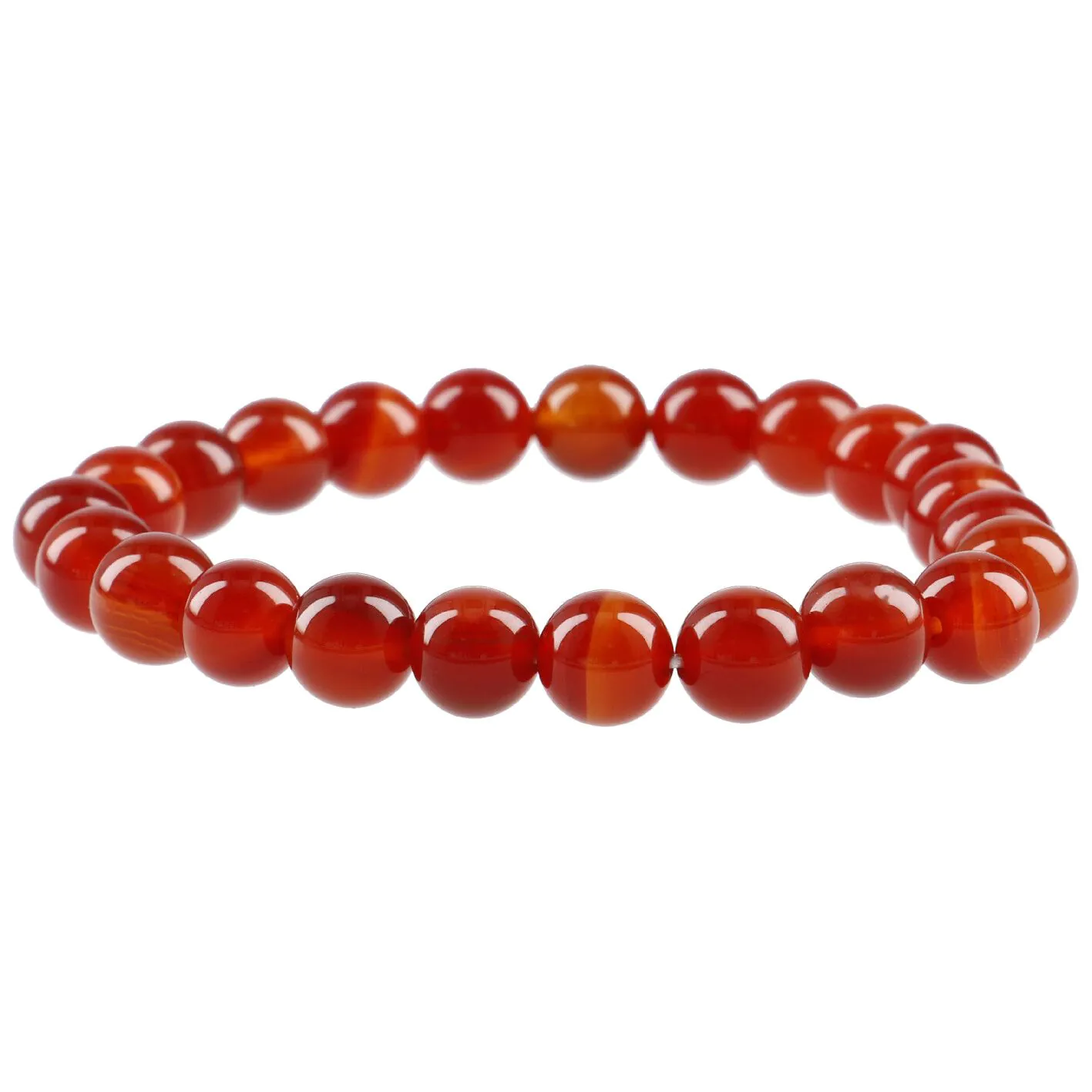 Armband Edelstein-Energie, Karneol/rot