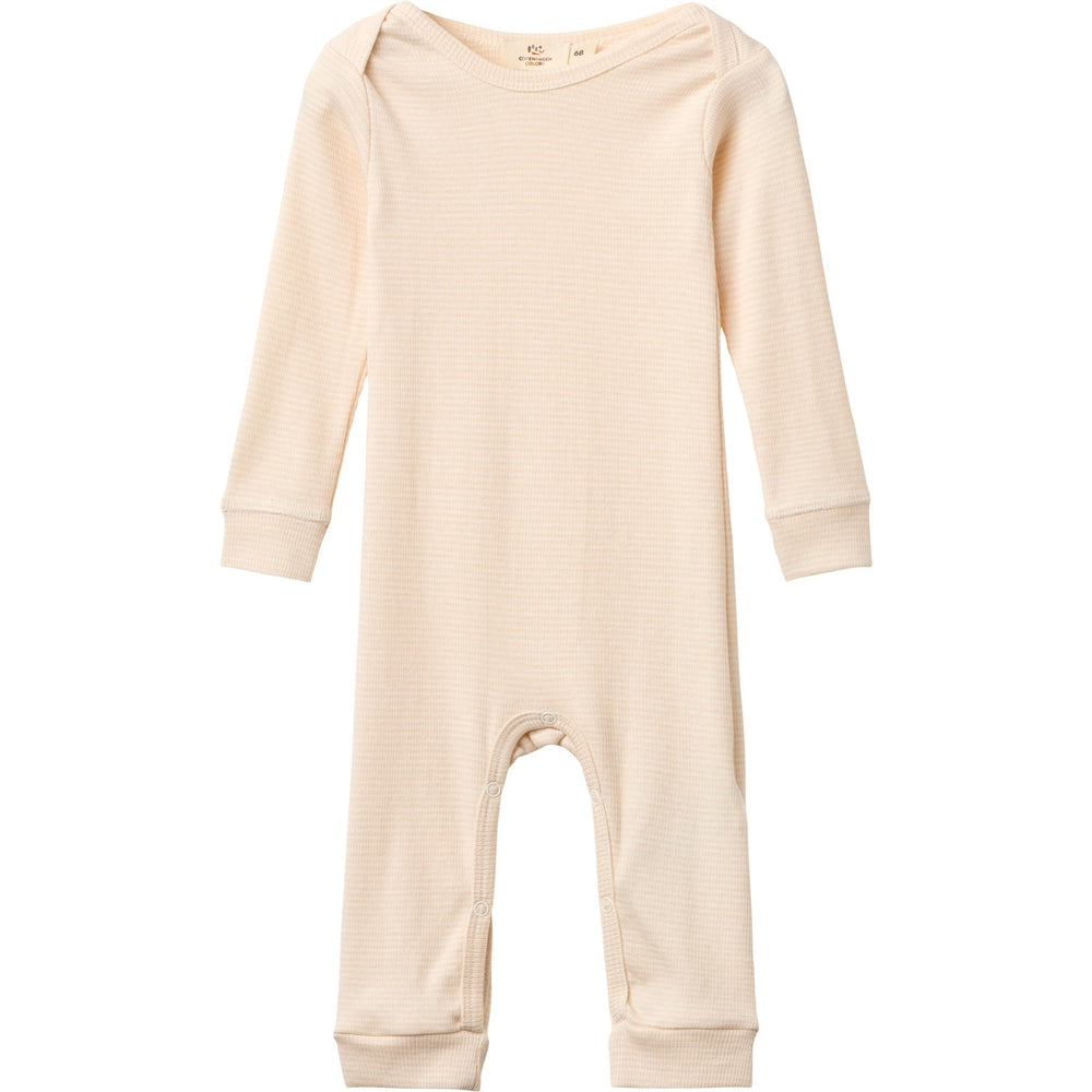 Køb COPENHAGEN COLORS Dusty Rose/Cream Stripe Modal Full Body Romper