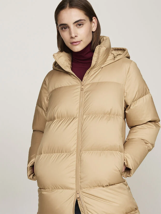 Tommy Hilfiger HW DOWN CASUAL COAT Classic khaki