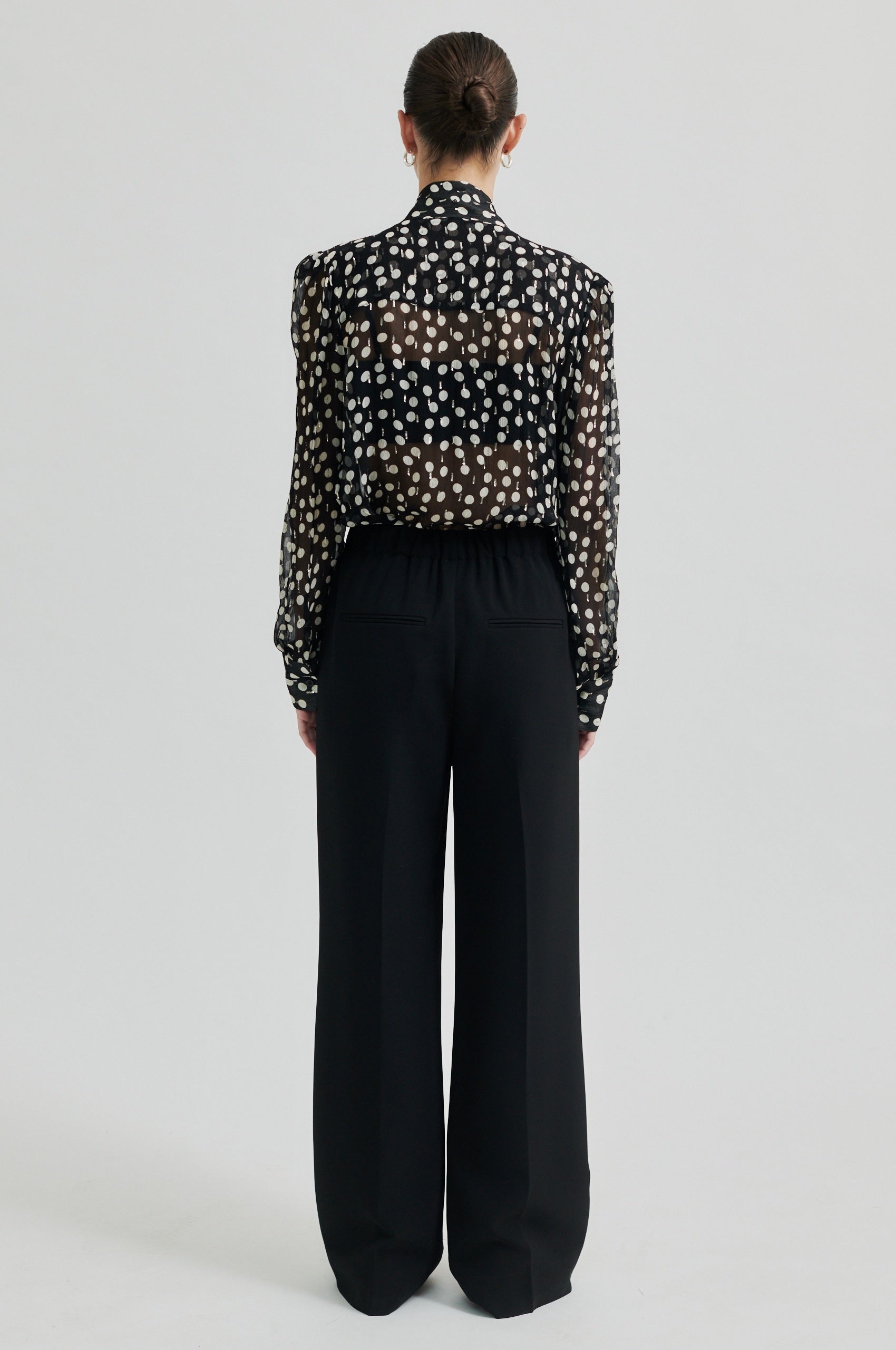 Second Female  Drop skjortebluse - sort