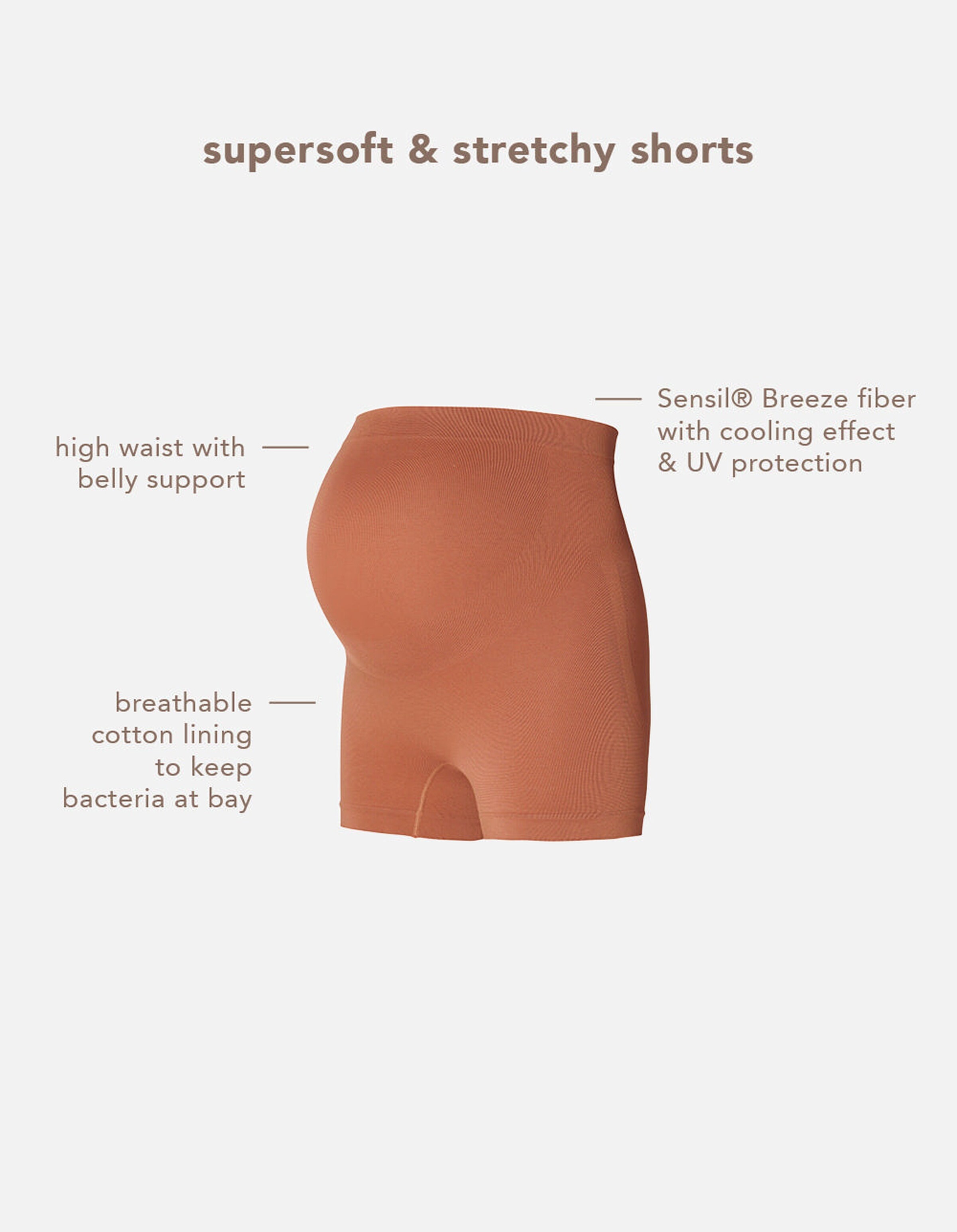 Noppies Nahtloser Short Lai Sensil® Breeze Hazel