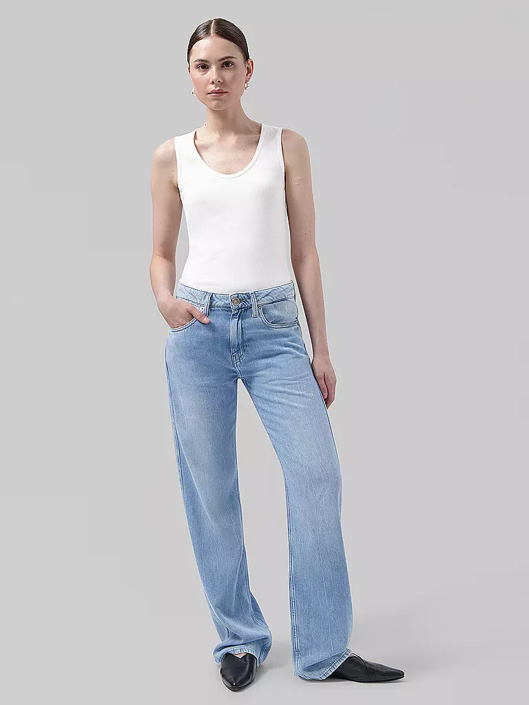MUD JEANS Jeans Loose Fit JAMIE hellblau