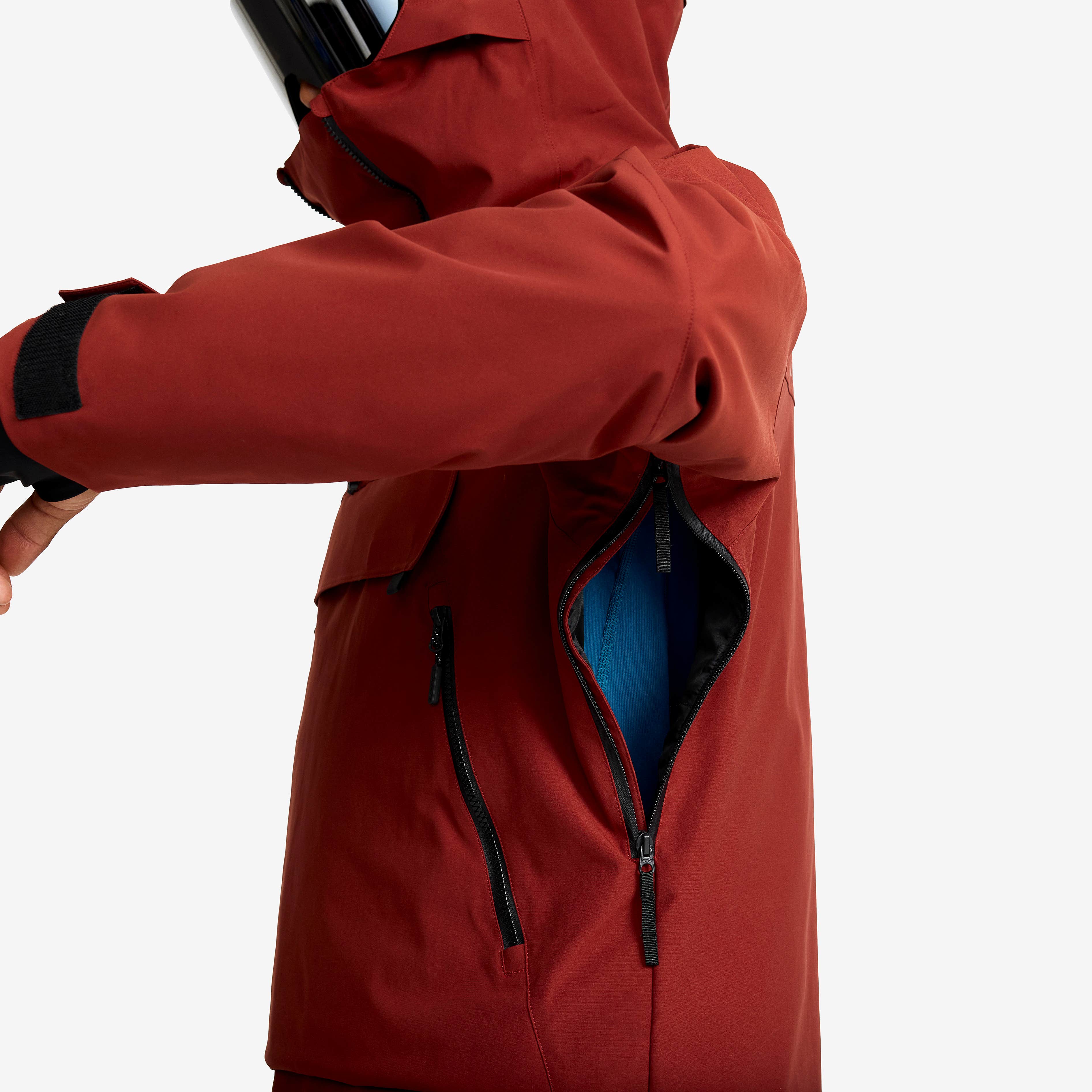 Halo 2L Insulated Ski Anorak Herre Fired Brick