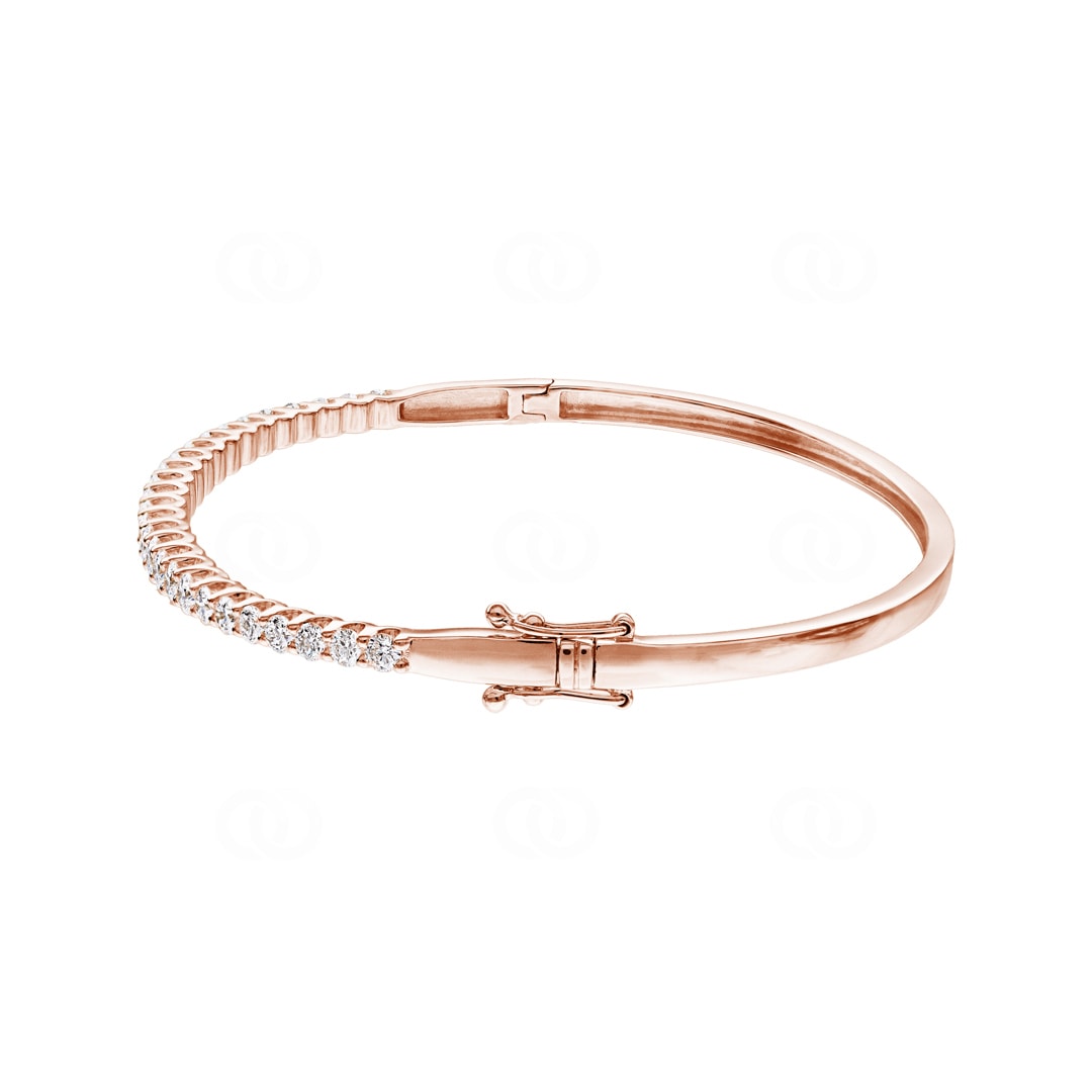 2.00 Karat Diamantarmreif oval 750/18 K Roségold