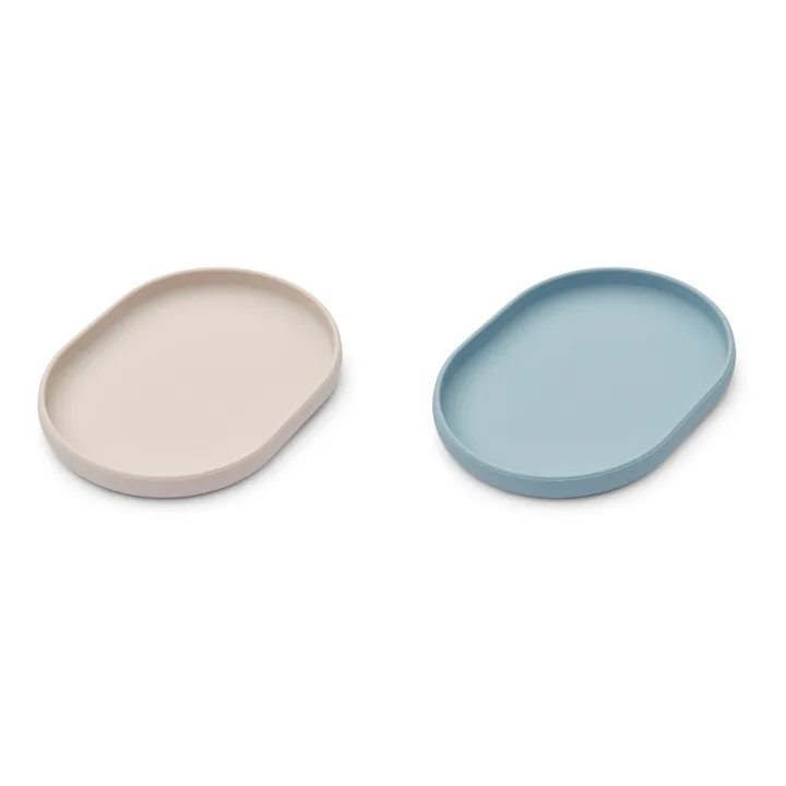 Liewood Assiette Anita en silicone | Bleu ciel