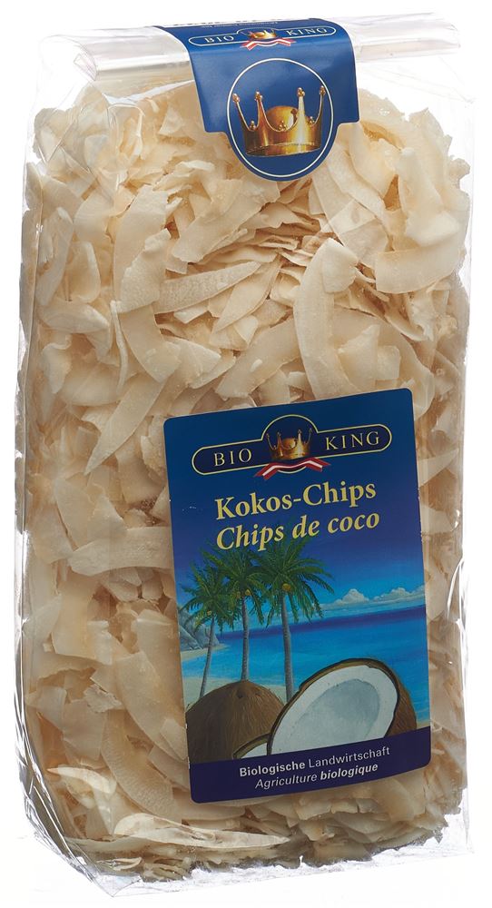BIOKING Kokos Chips<br>250 g, Beutel, Bio