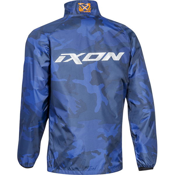 Ixon - Veste pluie Stripe Navy / Camouflage Noir / Orange