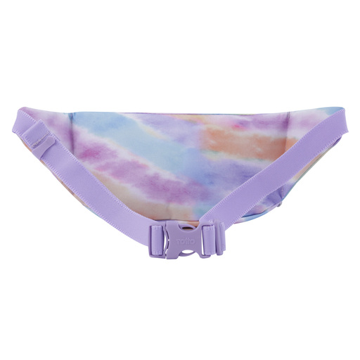 Pochete Totto com estampa pastel e gancho.