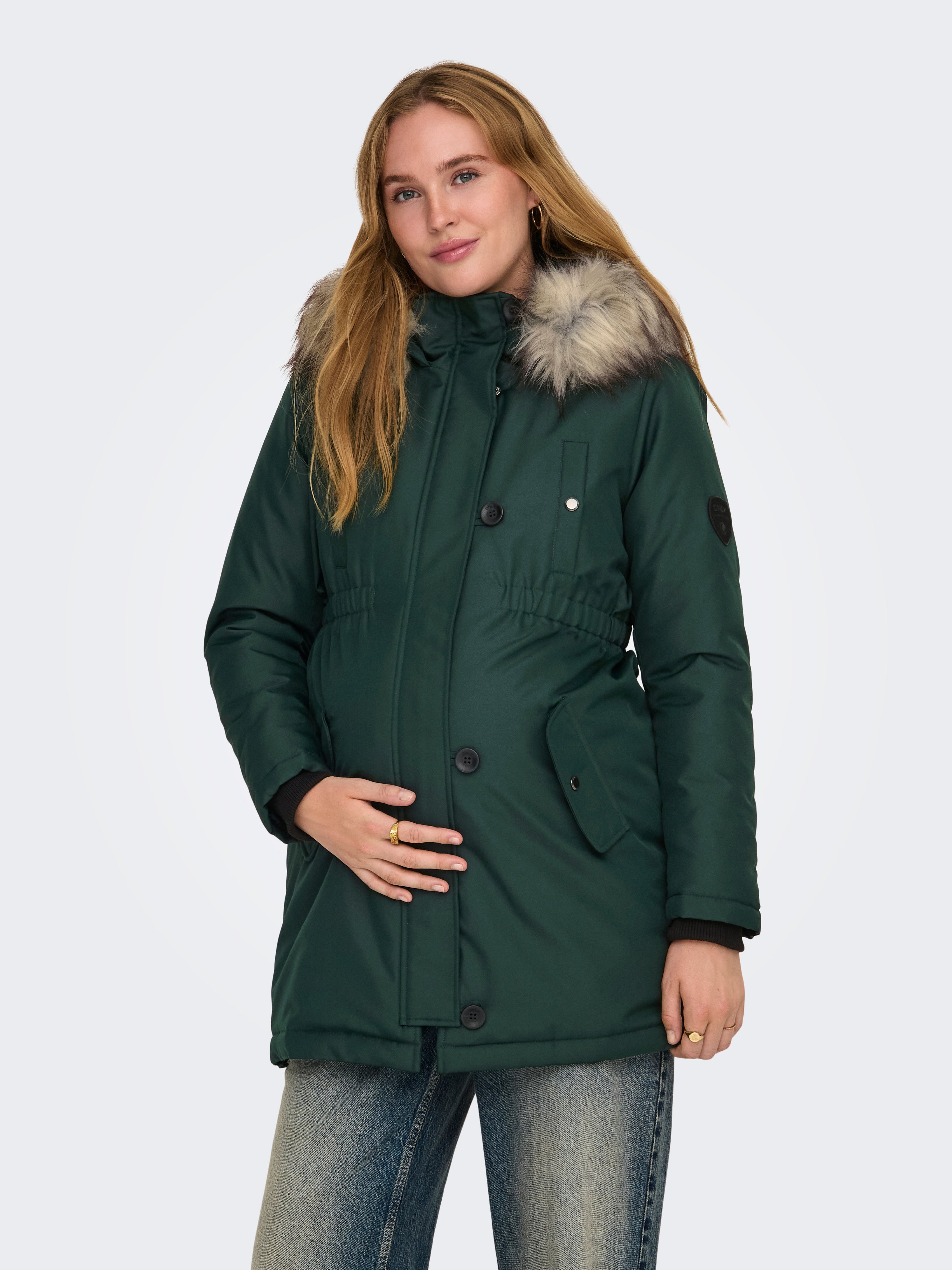 OLMIRIS Langer Parka Scarab