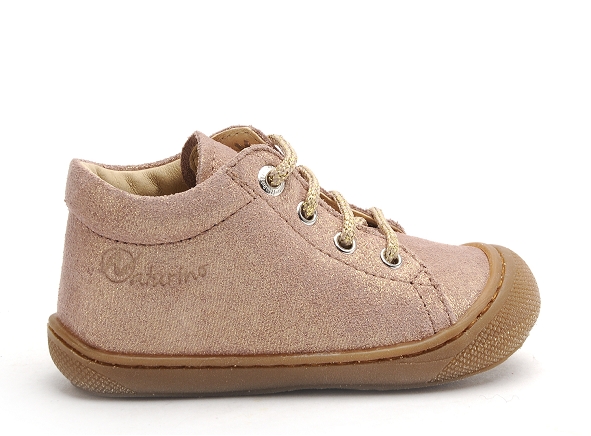 Naturino boots bottine bebe cocoon suede glitter rose