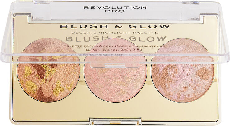 Revolution Revolution Pro Blush & Glow Palette Peach Glow