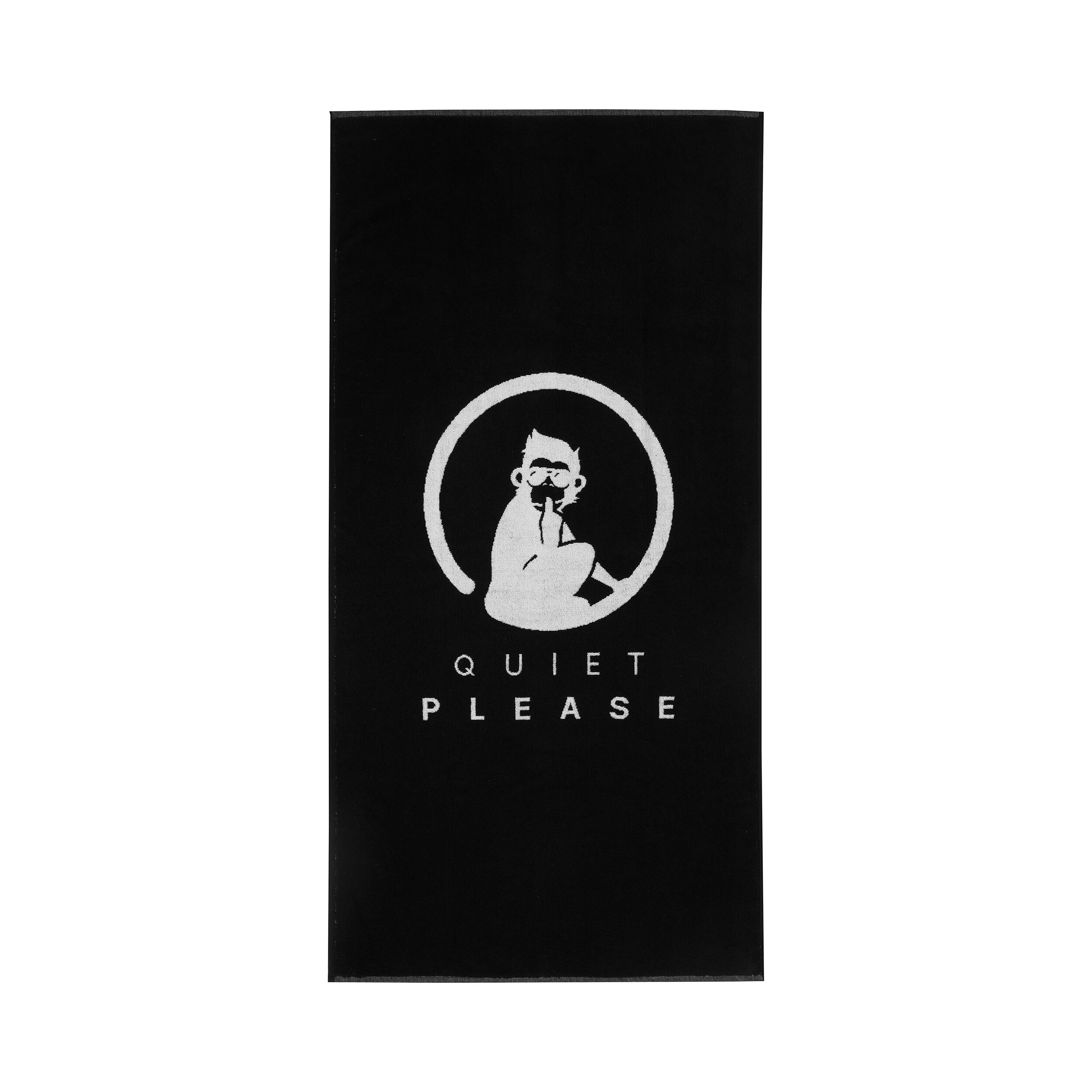 Quiet Please Performance 50x100cm Serviette - Noir , Blanc