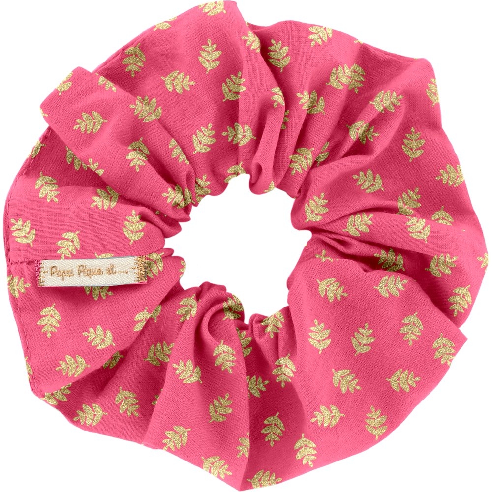 Chouchou Feuillage Or Rose