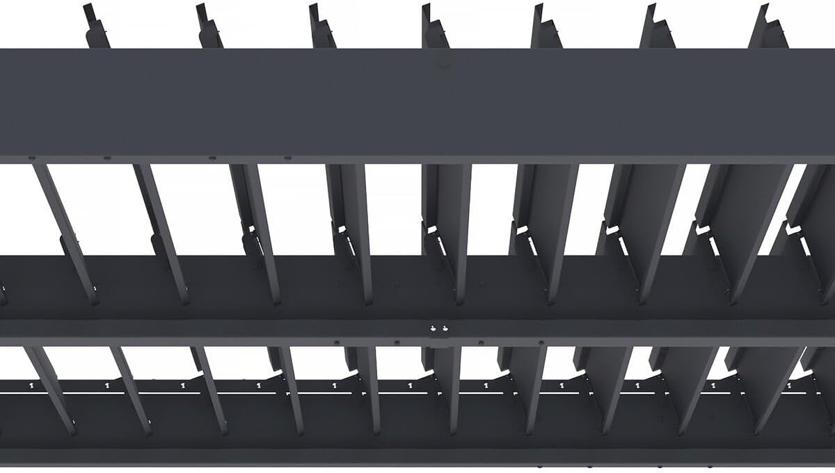 habitat et jardin Bioklimatische Pergola aus Aluminium Windsor - 3 x 4 m - Anthrazit
