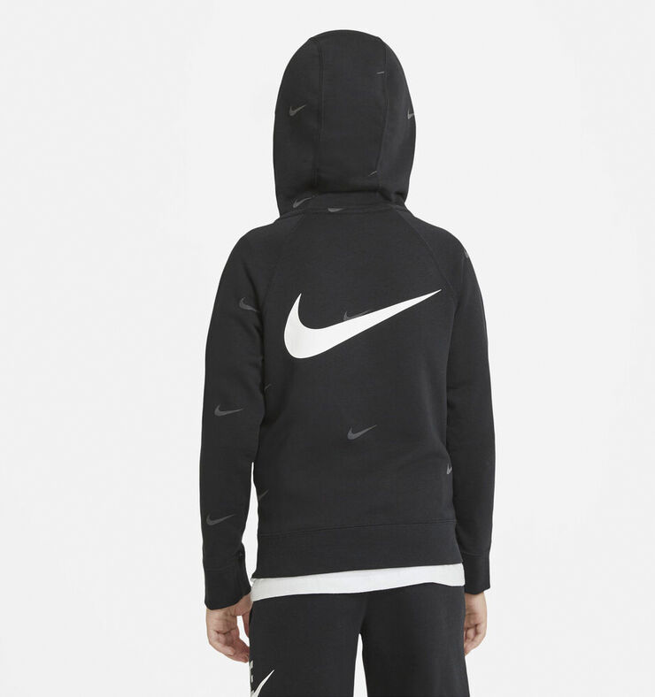 Nike Sportswear Swoosh Fleece Haettetroje Sort