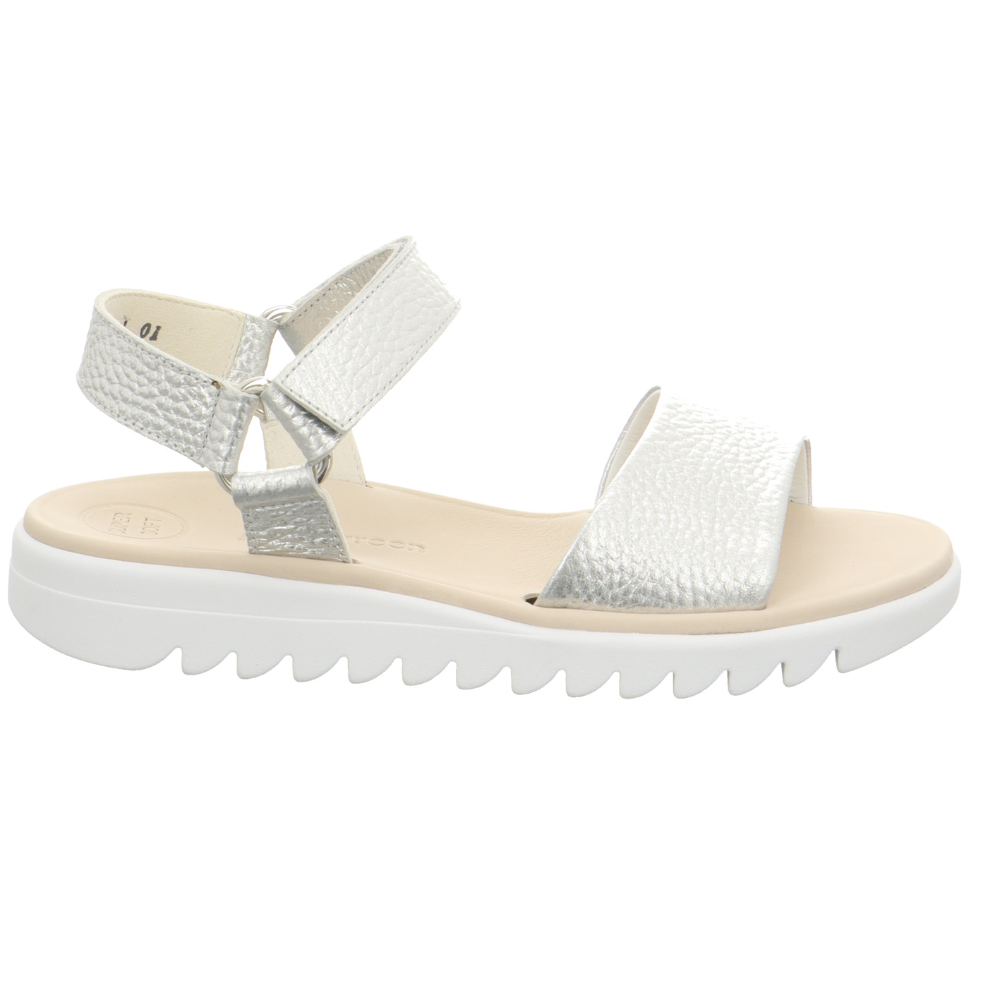 Pantolette silber