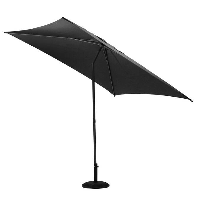 Parasol droit carré inclinable SOYA Ardoise