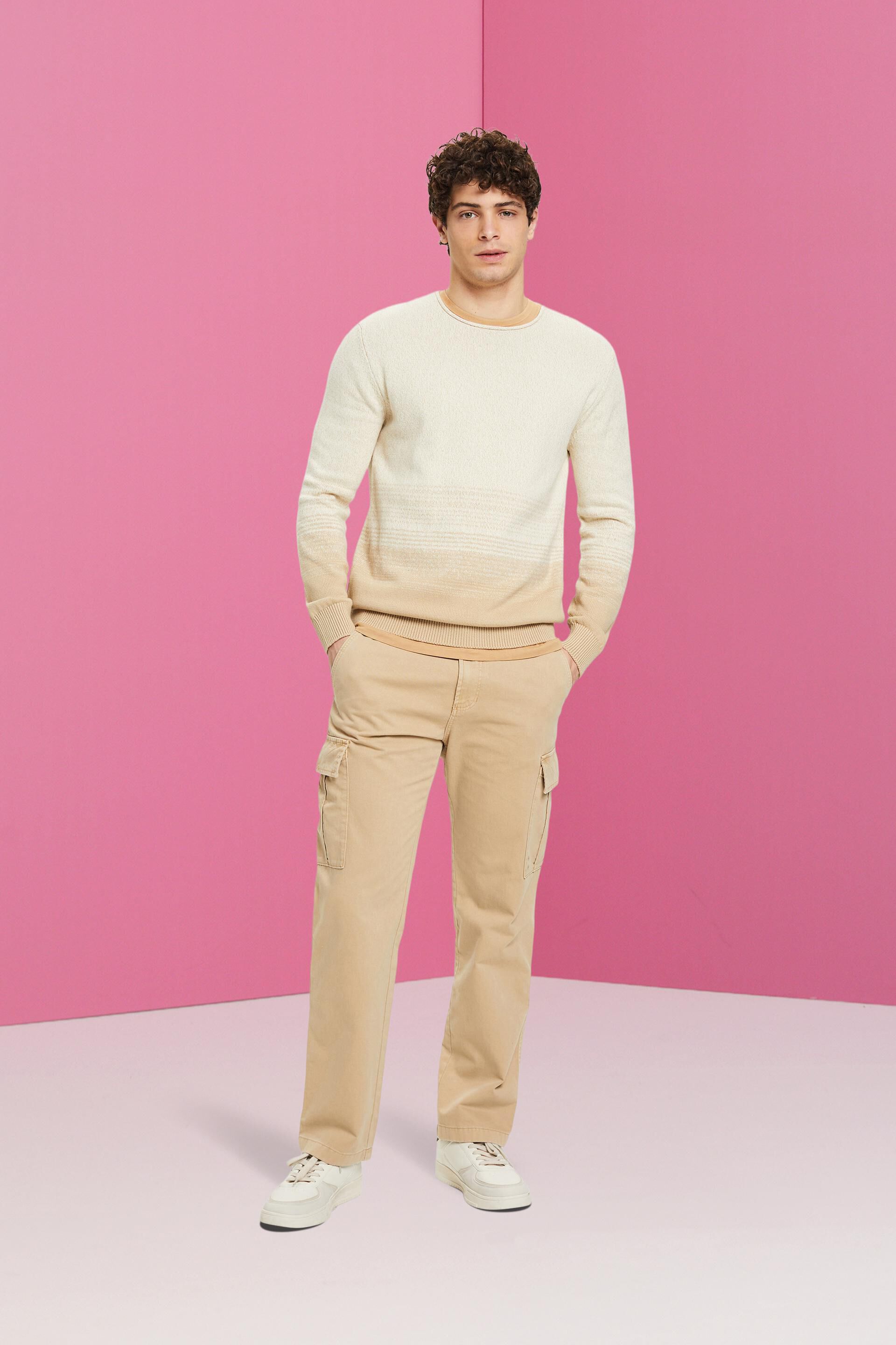 Pull-over en coton à dégradé