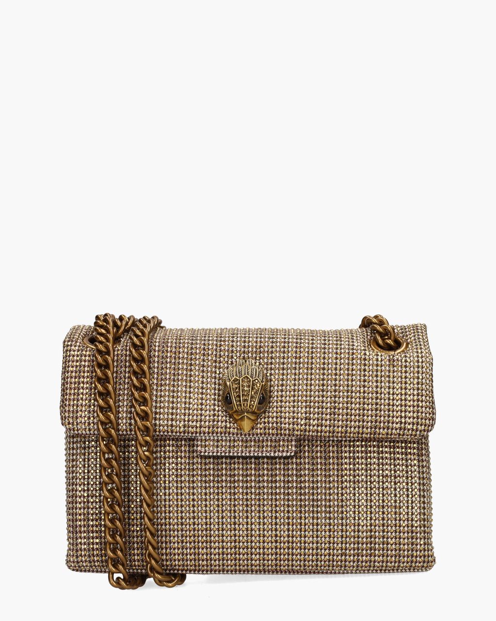 Kurt Geiger Mini Fabric Kensington Bag Bruin/Brons Tas