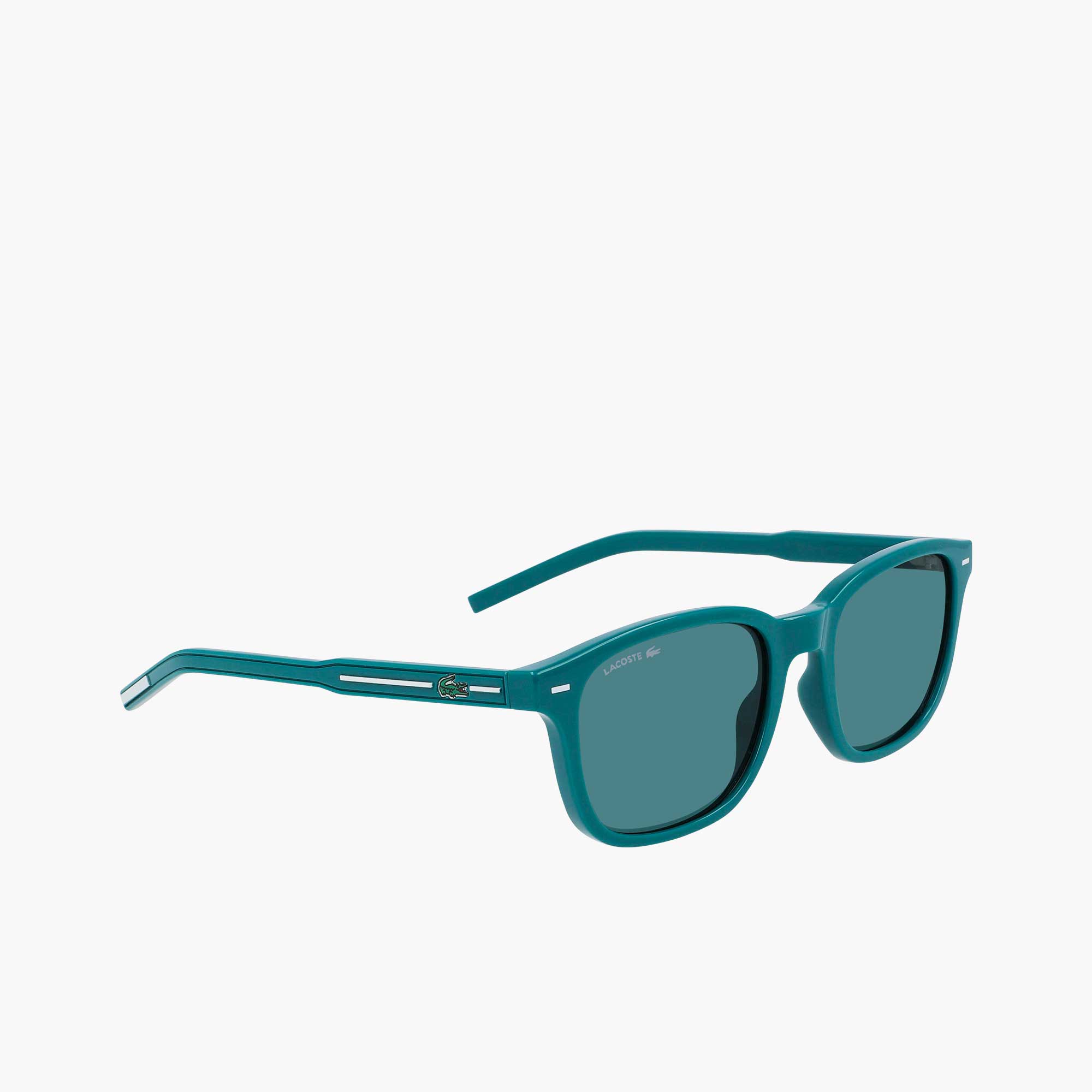Lunettes de soleil rectangulaires Enfant Rubber Line Lunettes De Soleil - Bleu - Lacoste - Enfant