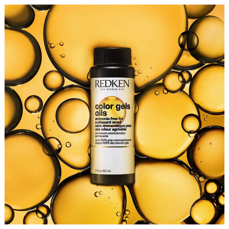 Coloration sans ammoniaque 4ABn dark roast Color Gels Oils Redken 60ML
