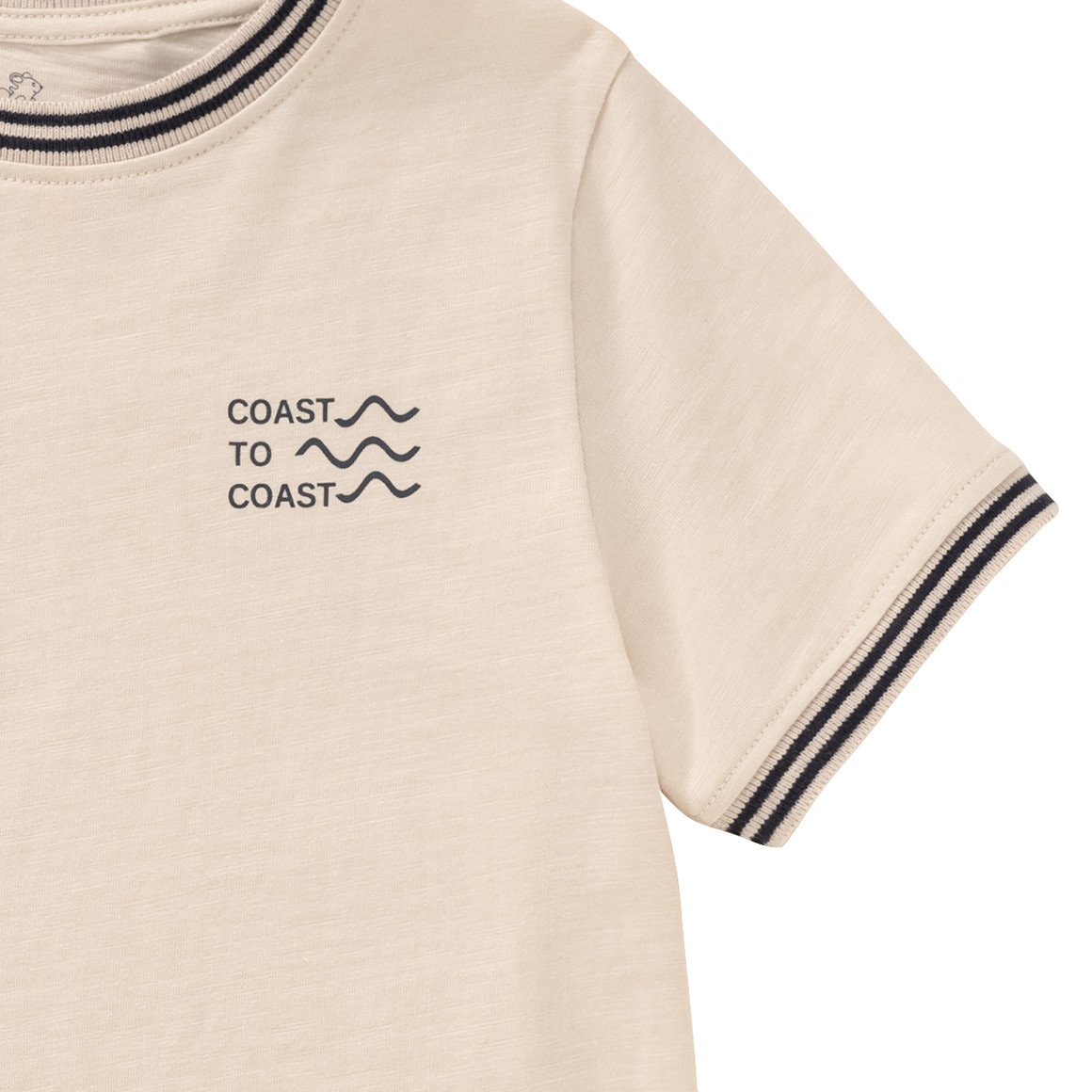 Topolino Jungen T-Shirt mit Flammgarn hellbeige