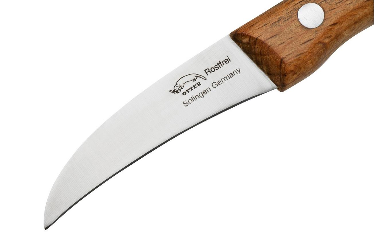 Otter Paring Knife 1011 Curved Stainless Beech, schilmes