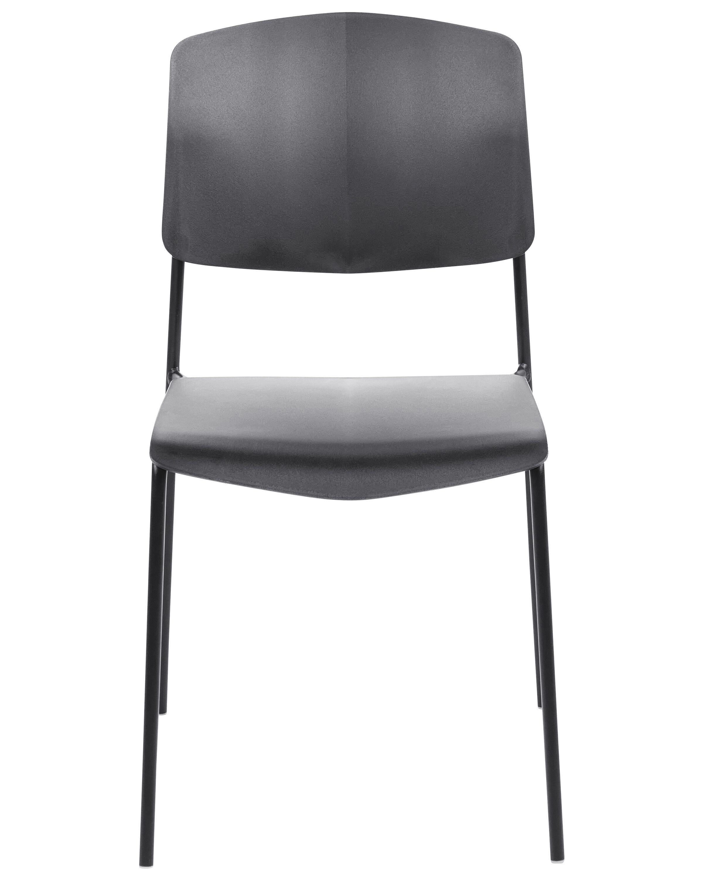 Set van 4 eetkamerstoelen ASTORIA Zwart