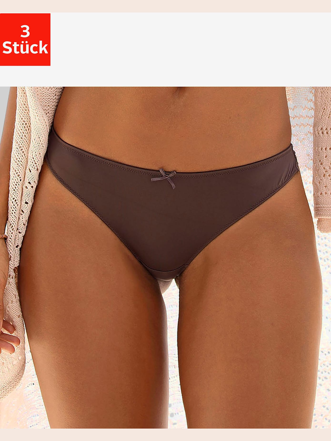 Lot de 3 strings petite fleur