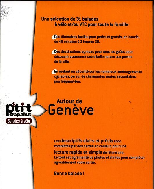 GLENAT - BALADES A VELO AUTOUR DE GENEVE P TIT CRAPAHUT
