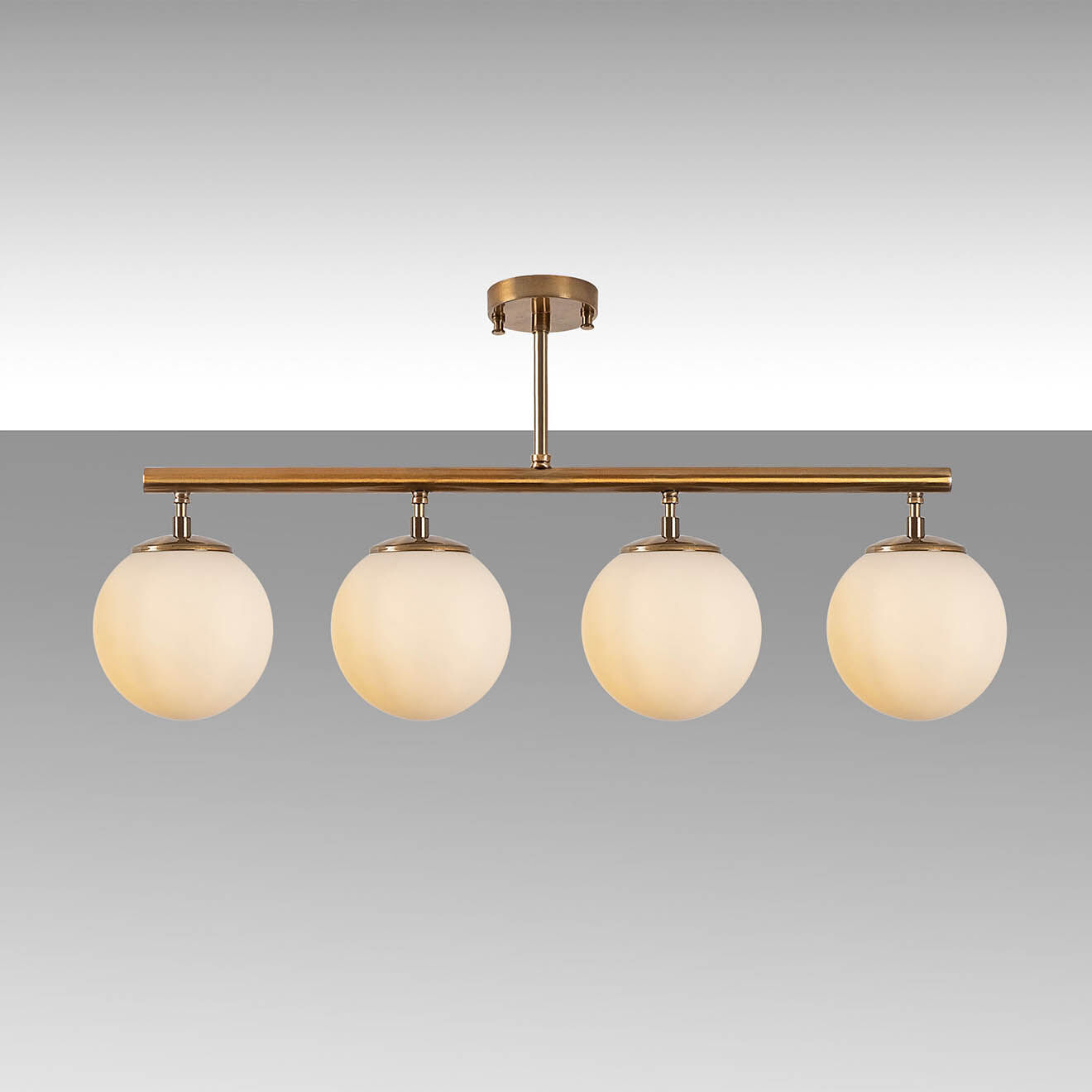 Opviq Plafonnier Fazli doré vintage - 70x15x35 cm