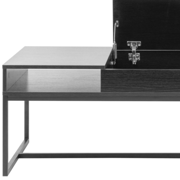 Salontafel Nienke hout/ metaal zwart