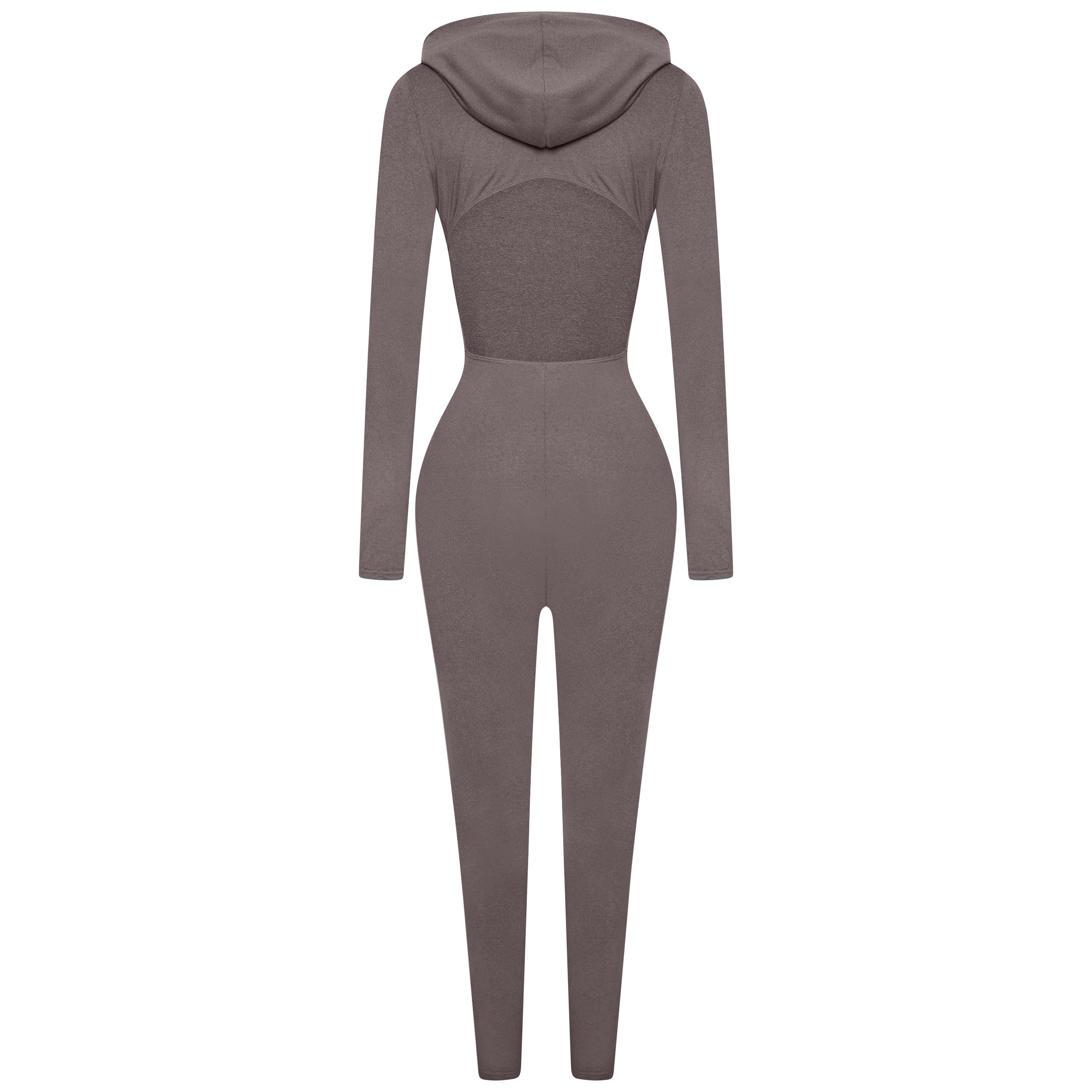 Honeyz Hooded Jumpsuit Womens