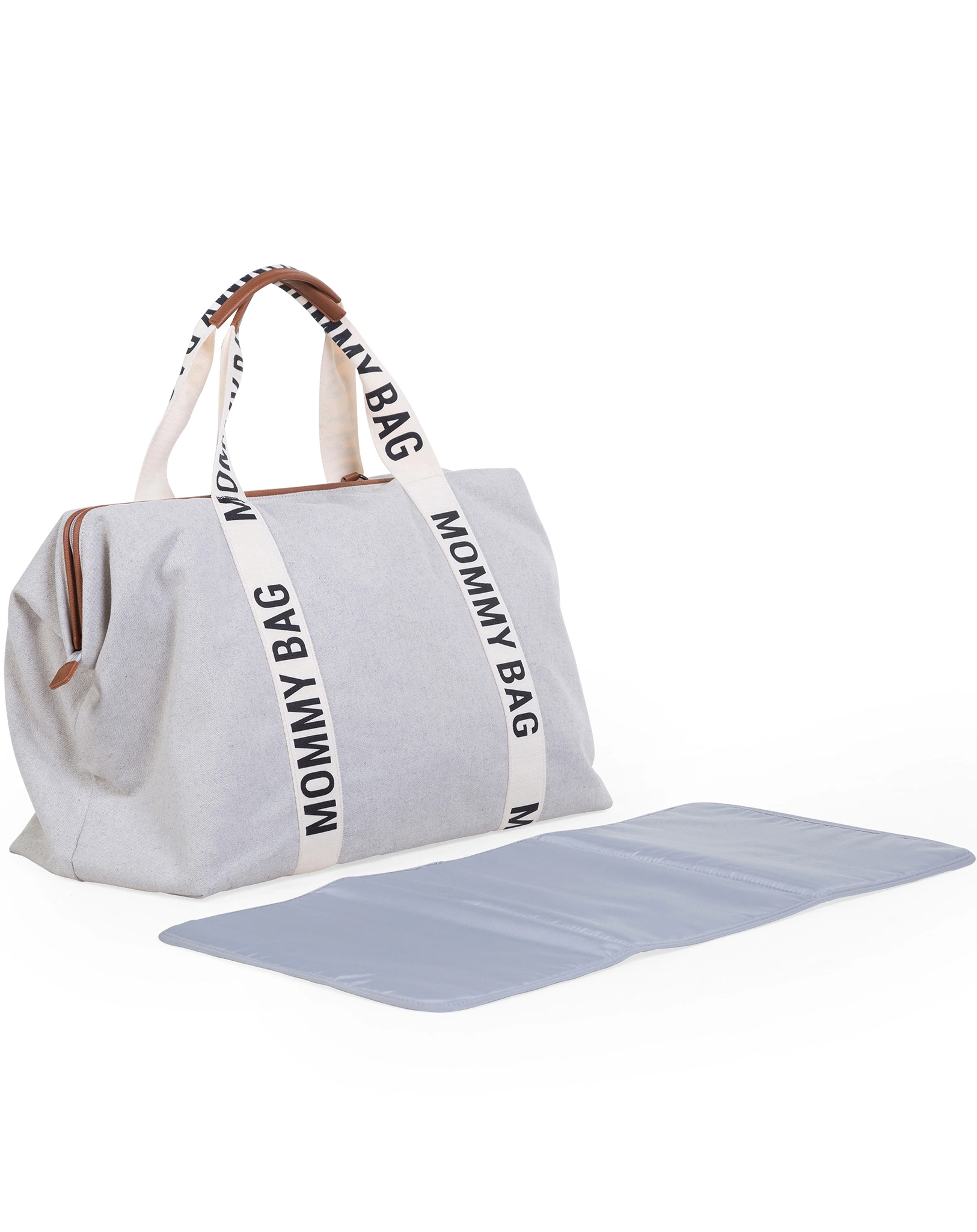 Canvas-Wickeltasche MOMMY BAG SIG (55x35x40) in offwhite