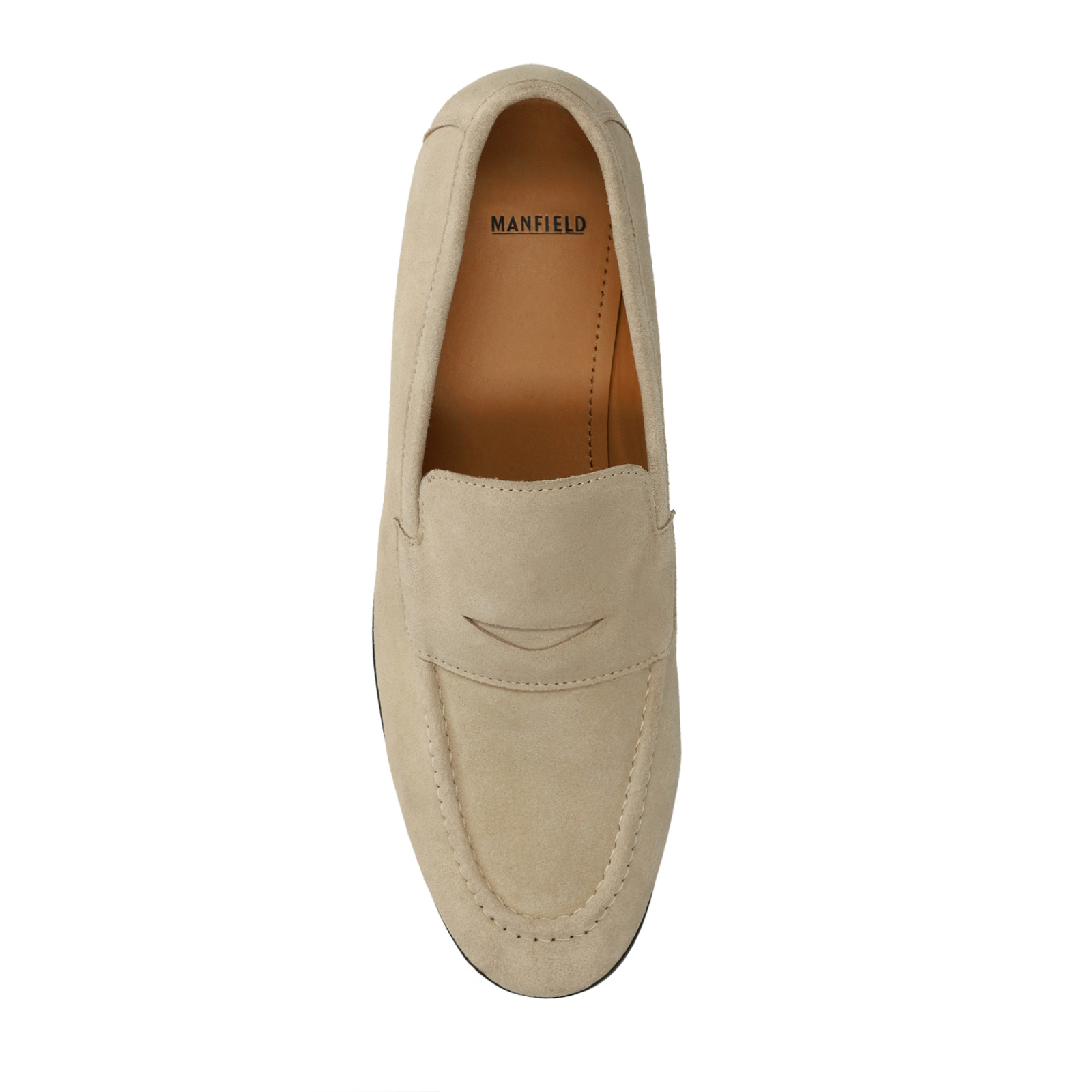 Beige suède loafers