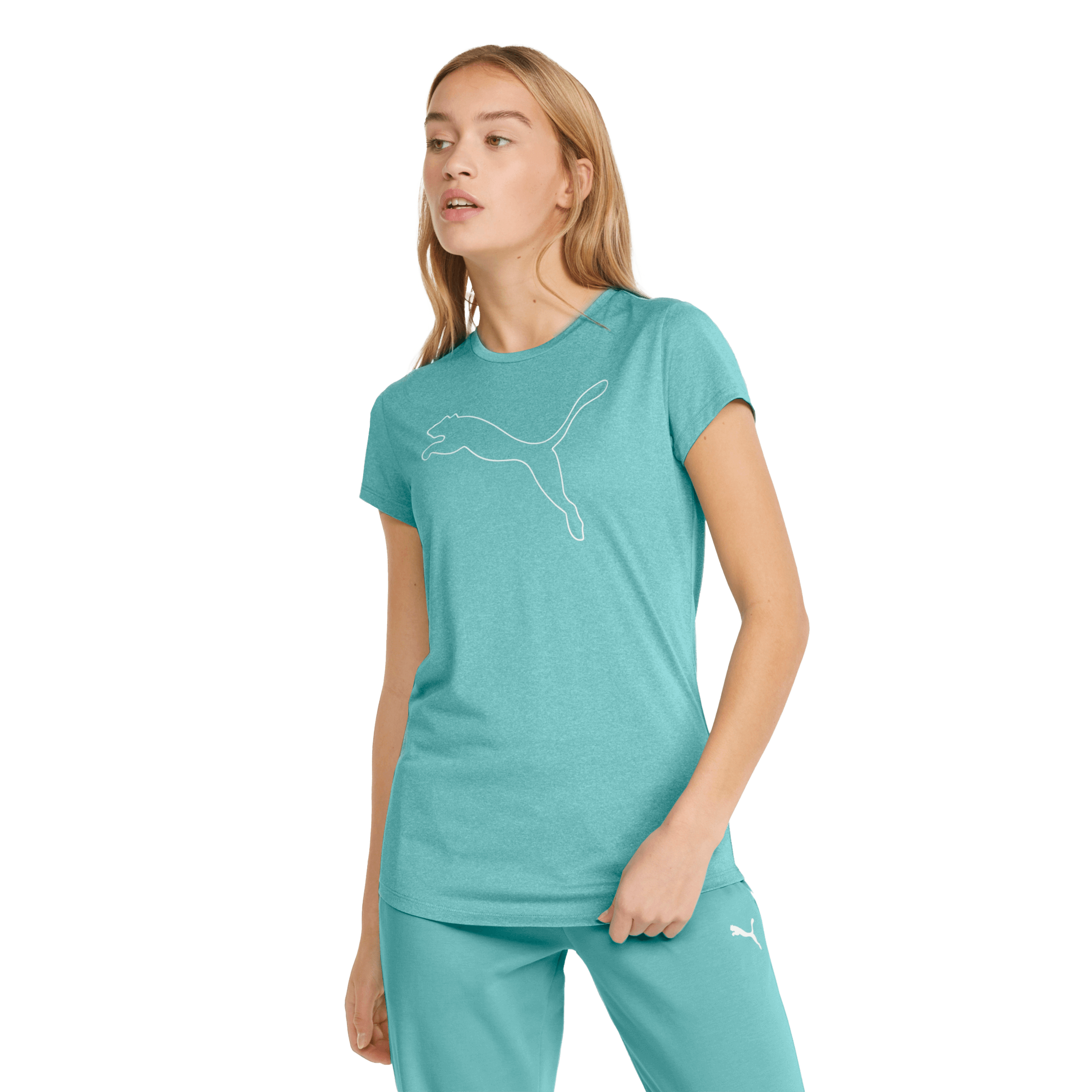 Puma Heather logo tee w - Treningstøy